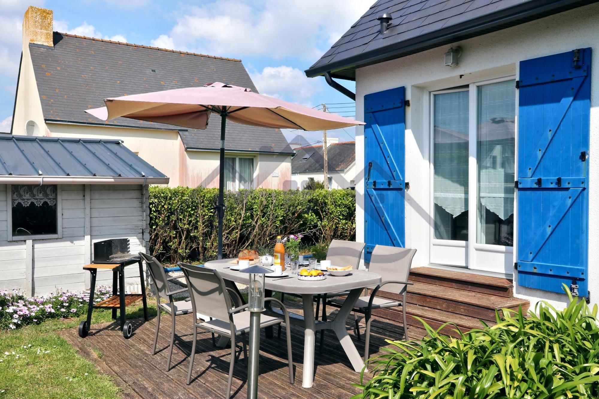 LocaLise - Souvenir du Guil est une maison de plain-pied avec jardin clos au Guilvinec - Tout à pied, plages, port, centre, commerces, marché - Wif inclus - Linge de lit inclus - Animaux bienvenus Exterior foto